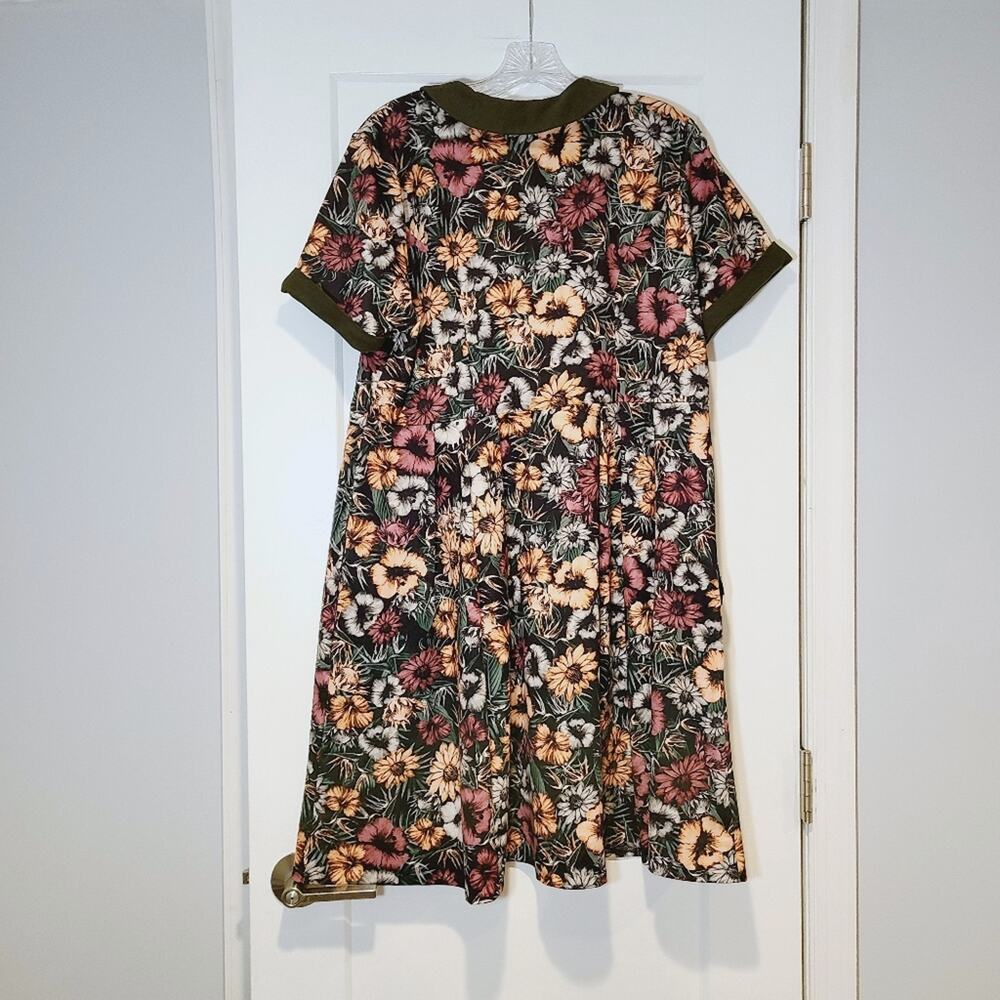 Eshakti Collared Button Front Swing Dress - image 2